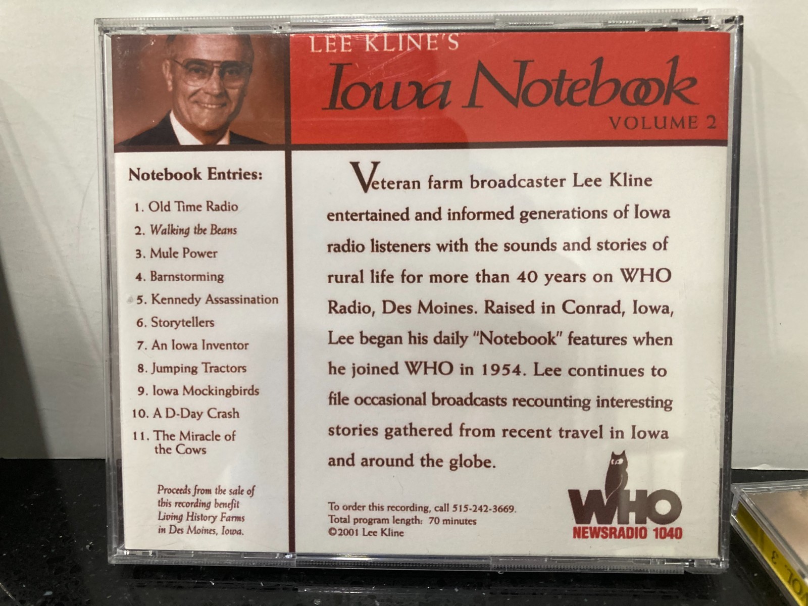 Set of 3 Lee Kline&rsquo;s Iowa Notebook CD&rsquo;s