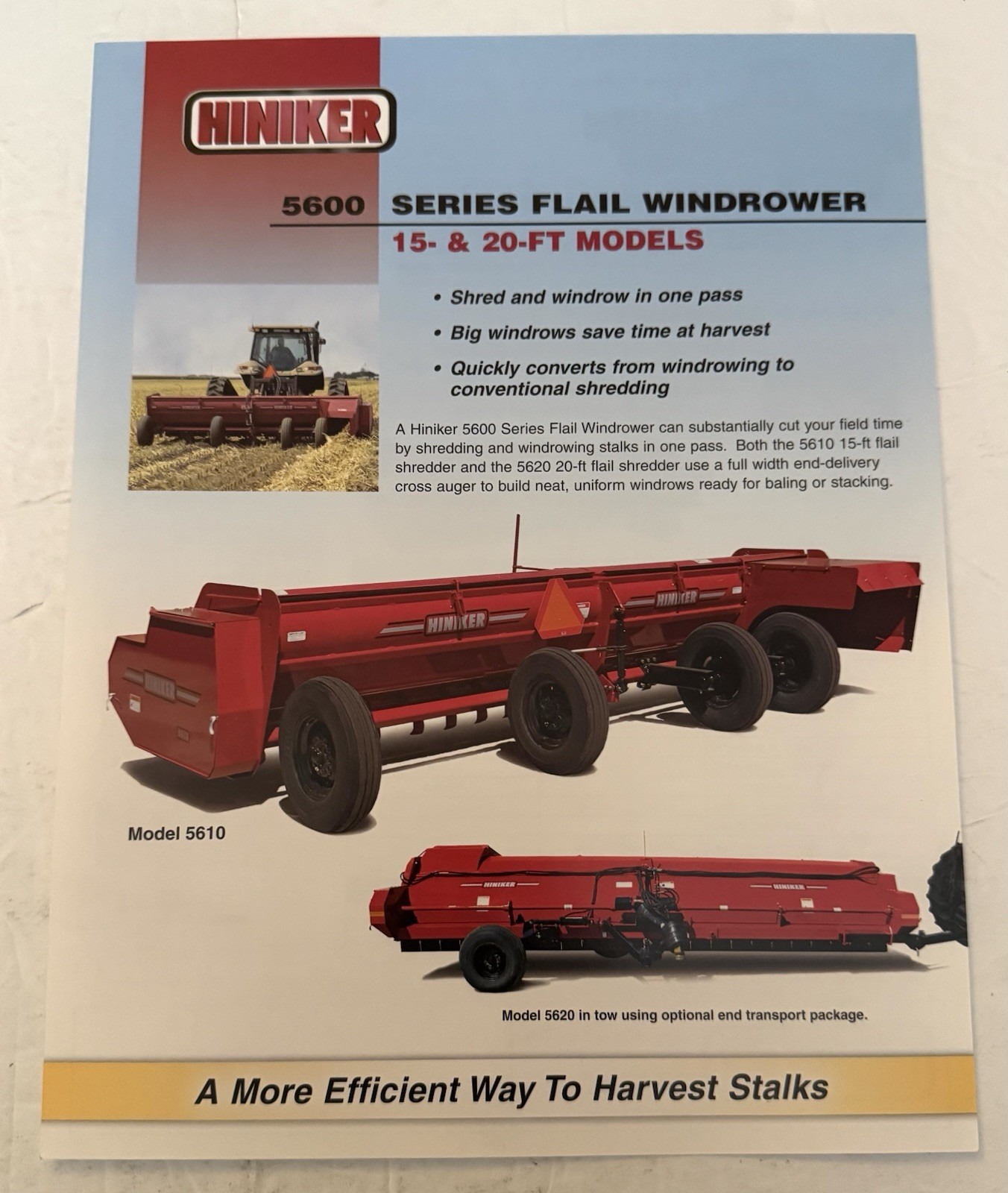 Farm Equipment Some Vintage 1991-2000&rsquo;s Hiniker Co. Set Of 7 Windrow, Shredders