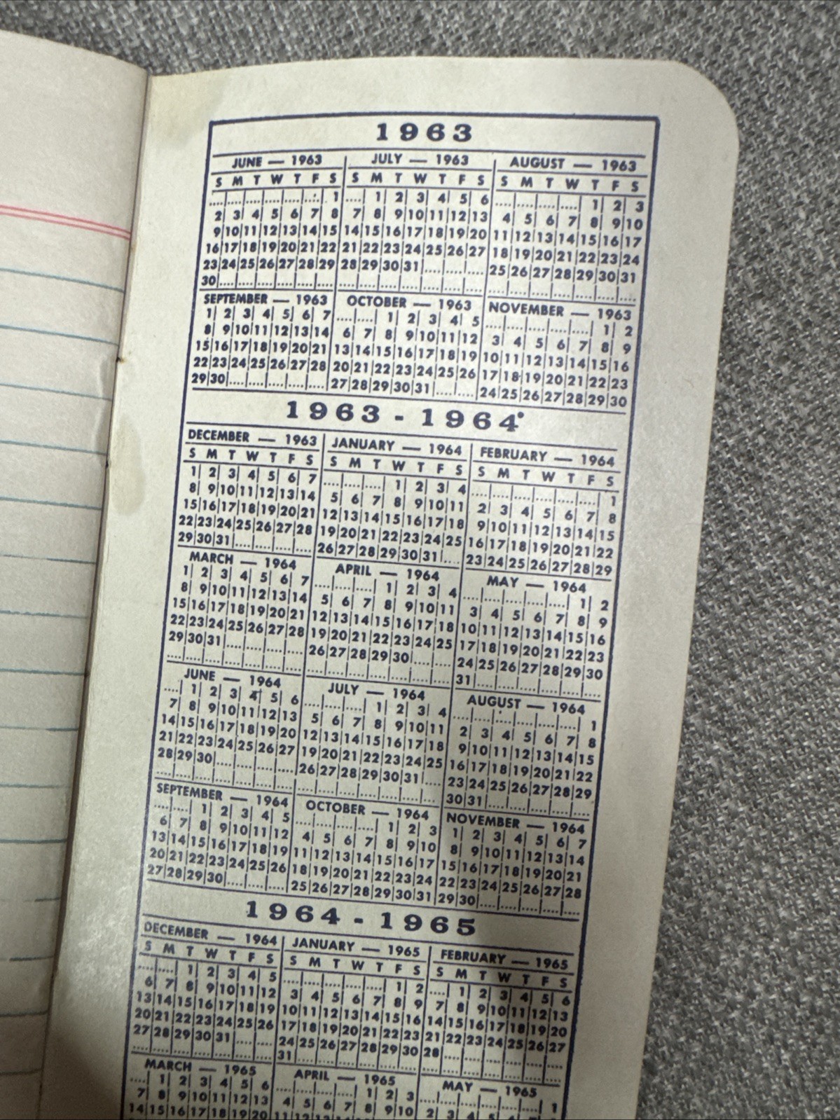 Vintage Agriculture Hoards Dairyman Memo Book Ft Atkinson Wisconsin 63 64 65 (f)