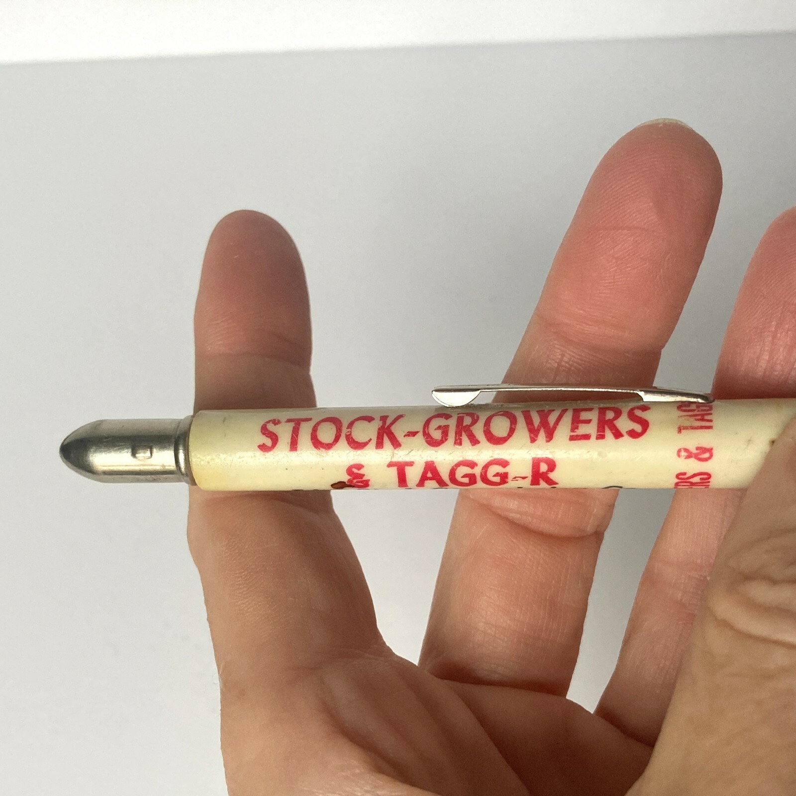Bullet Pencil Tagg-R Live Stock Commission Livestock Growers Omaha Nebraska Vtg