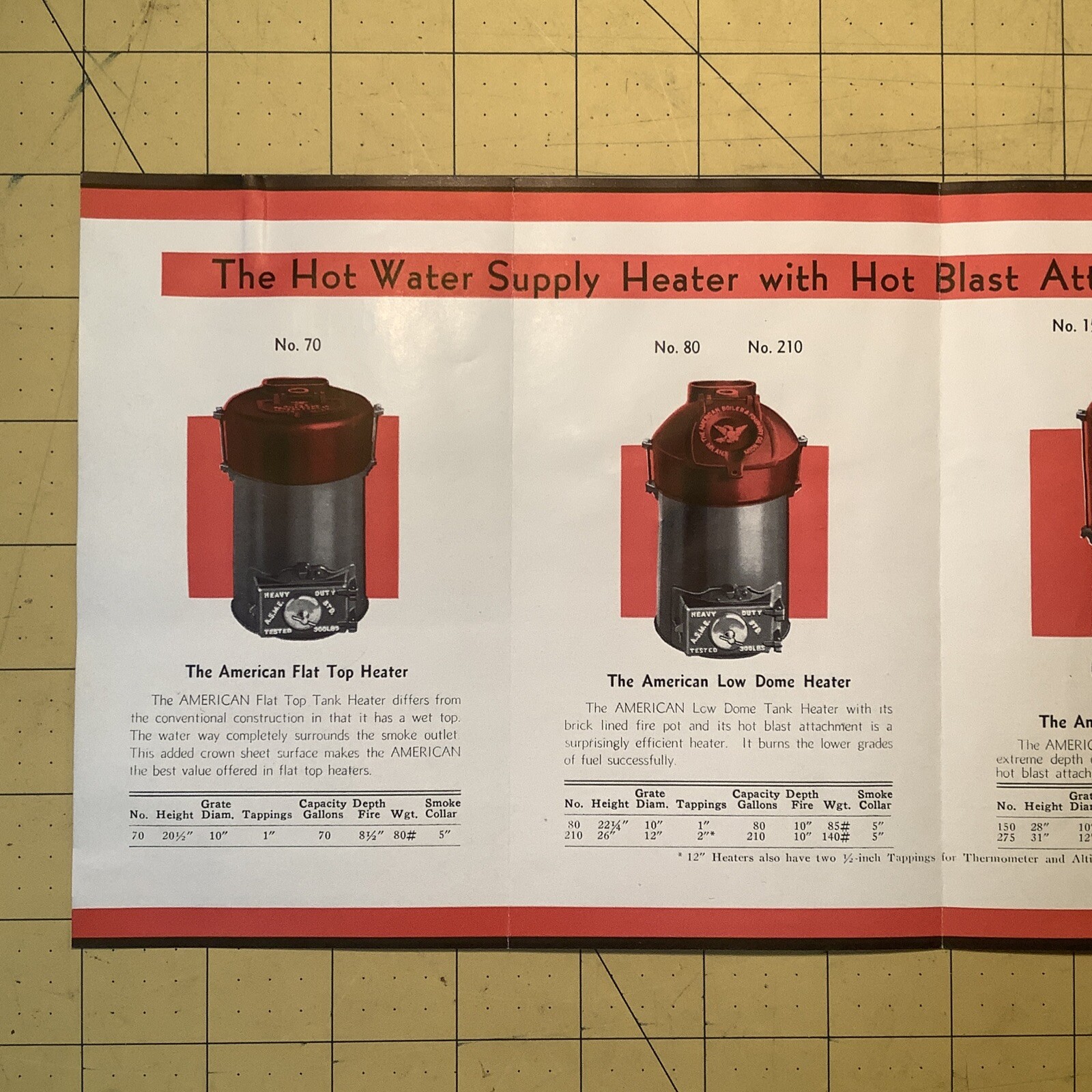 Set Of Two Vintage Brochure + Letter￼ American Boiler￼￼ & Foundry Co. INV-P0539