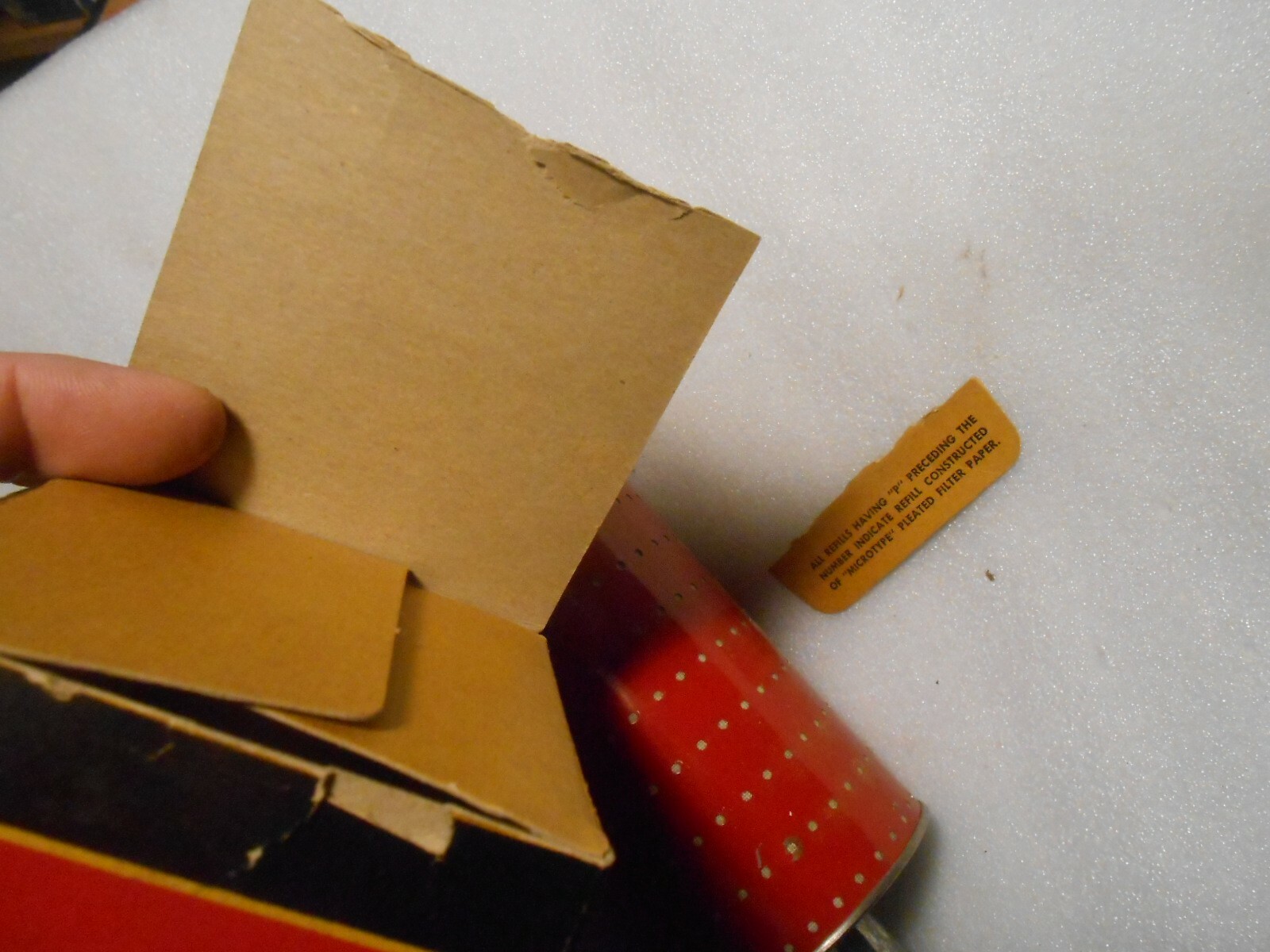 Vintage Champion International Harvester Oil Filter Refill in Original Box