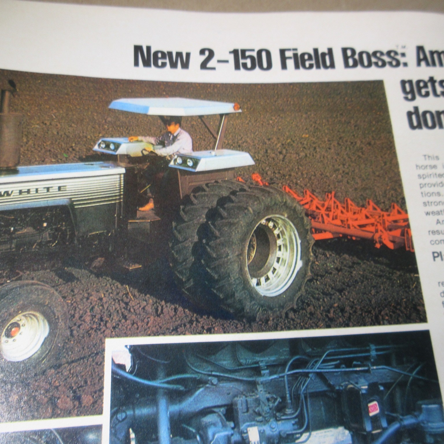 VINTAGE WHITE FARM EQUIPMENT 1975 FARM EQUIPMENT LINE BROCHURE FIELD BOSS Oliver