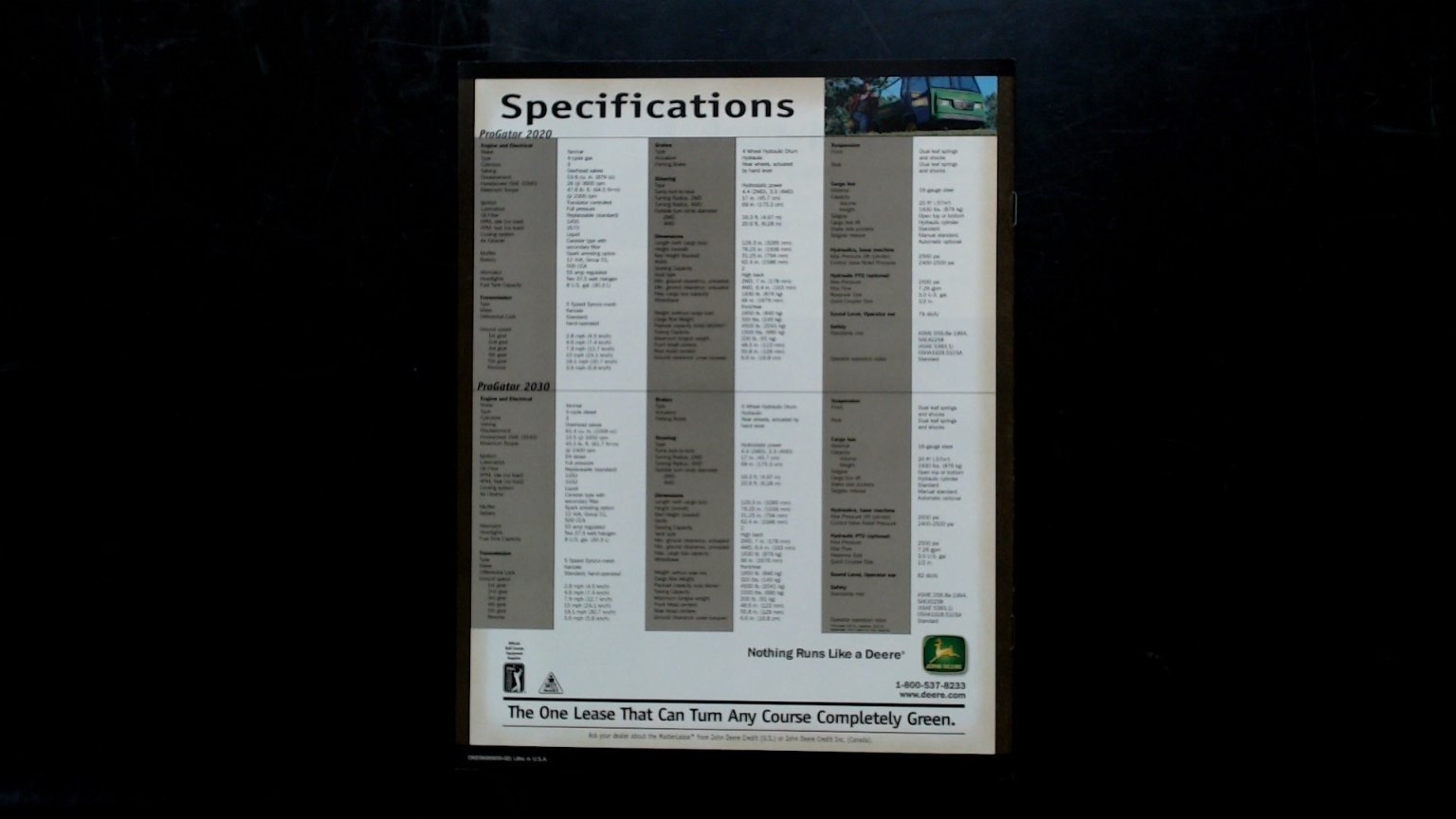 John Deere ProGator 2020 Agricultural Brochure Heavy Duty Utility Vehicle