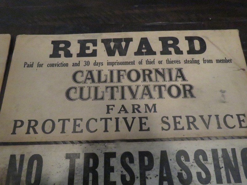 2 California Cultivator Farm Protective Serice Signs & 4 No trespassing signs