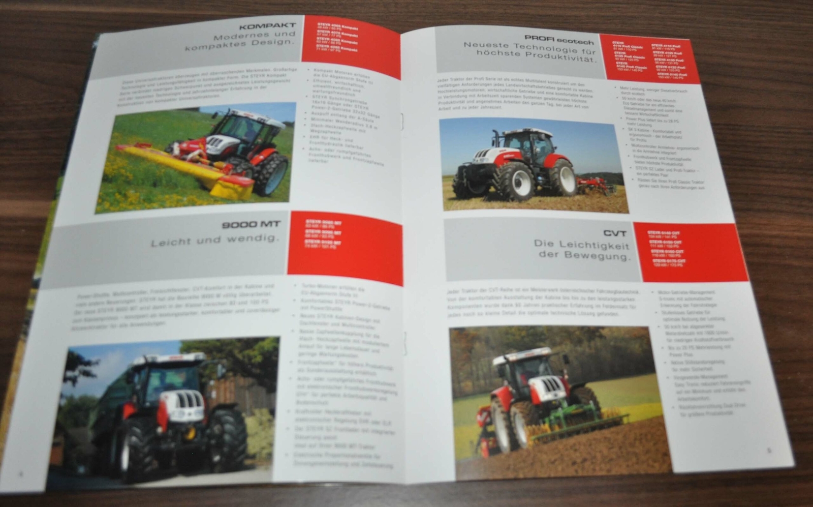 Steyr Model Range Brochure Prospekt