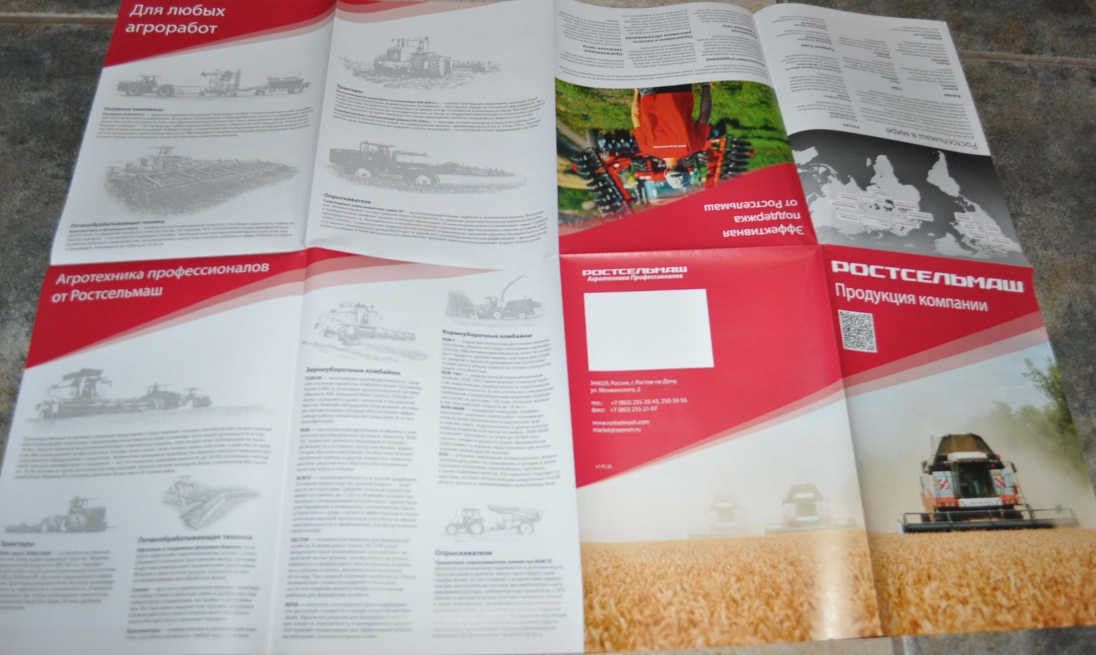 Rostselmash Model Range Tractor Agriculture Russian Brochure Prospekt