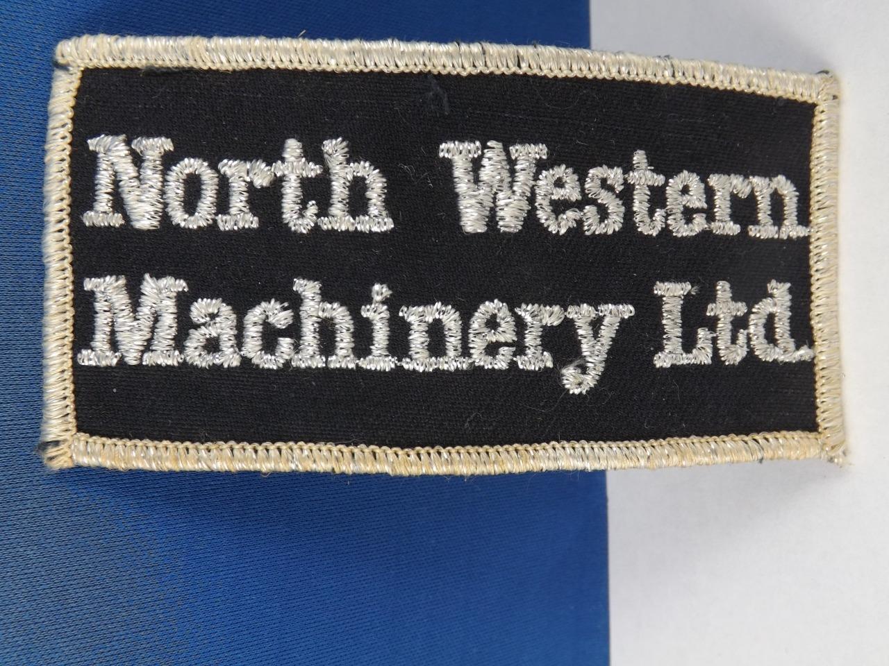 north western machinery patch vintage advertising farm equipment mixer jigs tool