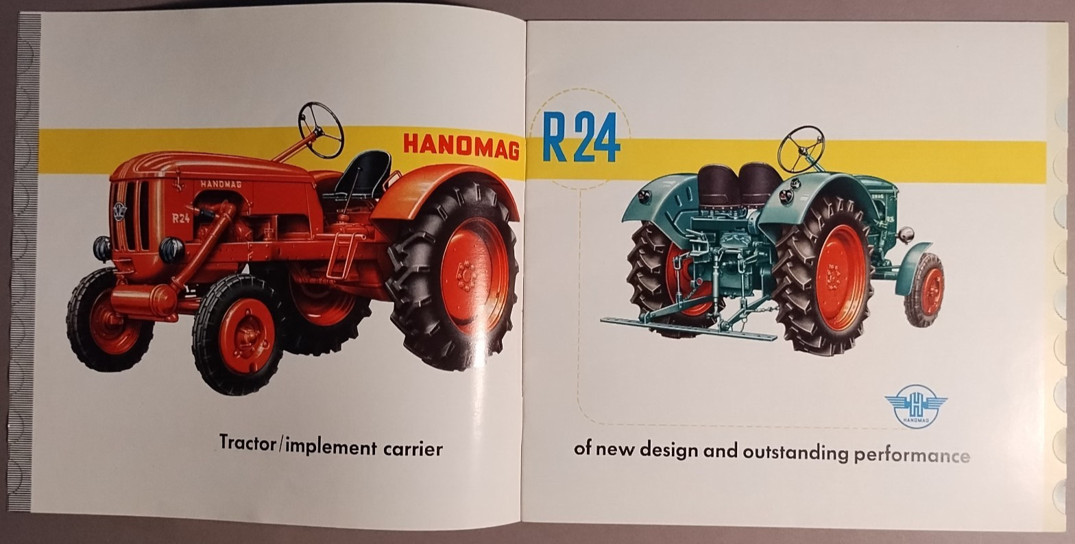 1953 Hanomag Combitrac Tractor R24 Catalog Brochure Original B5-44
