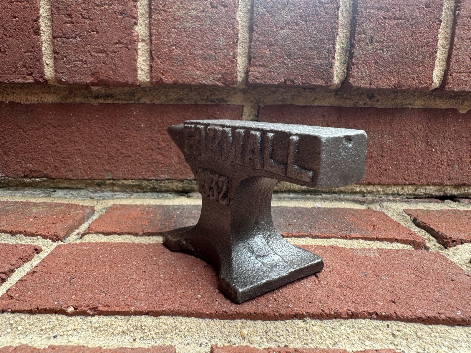 FARMALL 1932 Cast Iron Embossed Mini Anvil – Blacksmith Farm Tractor