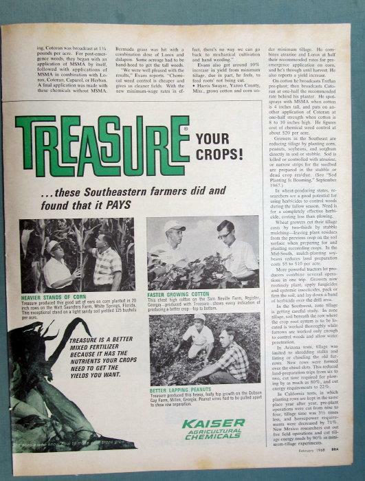 Original 1968 Kaiser Ad Photo Endorsed Sam Neville, Register Georgia