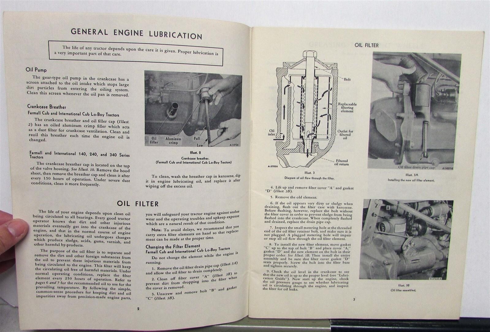 1959 International Harvester Farmall Cub LOBoy Tractor Series Maintenance Manual