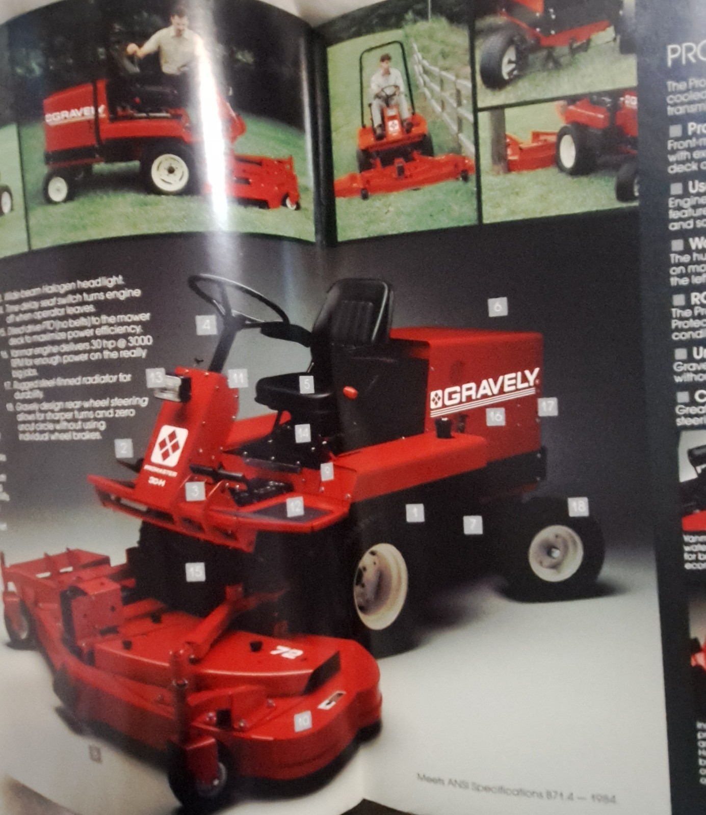 Gravely Tractor And Mowers Brochure 1989