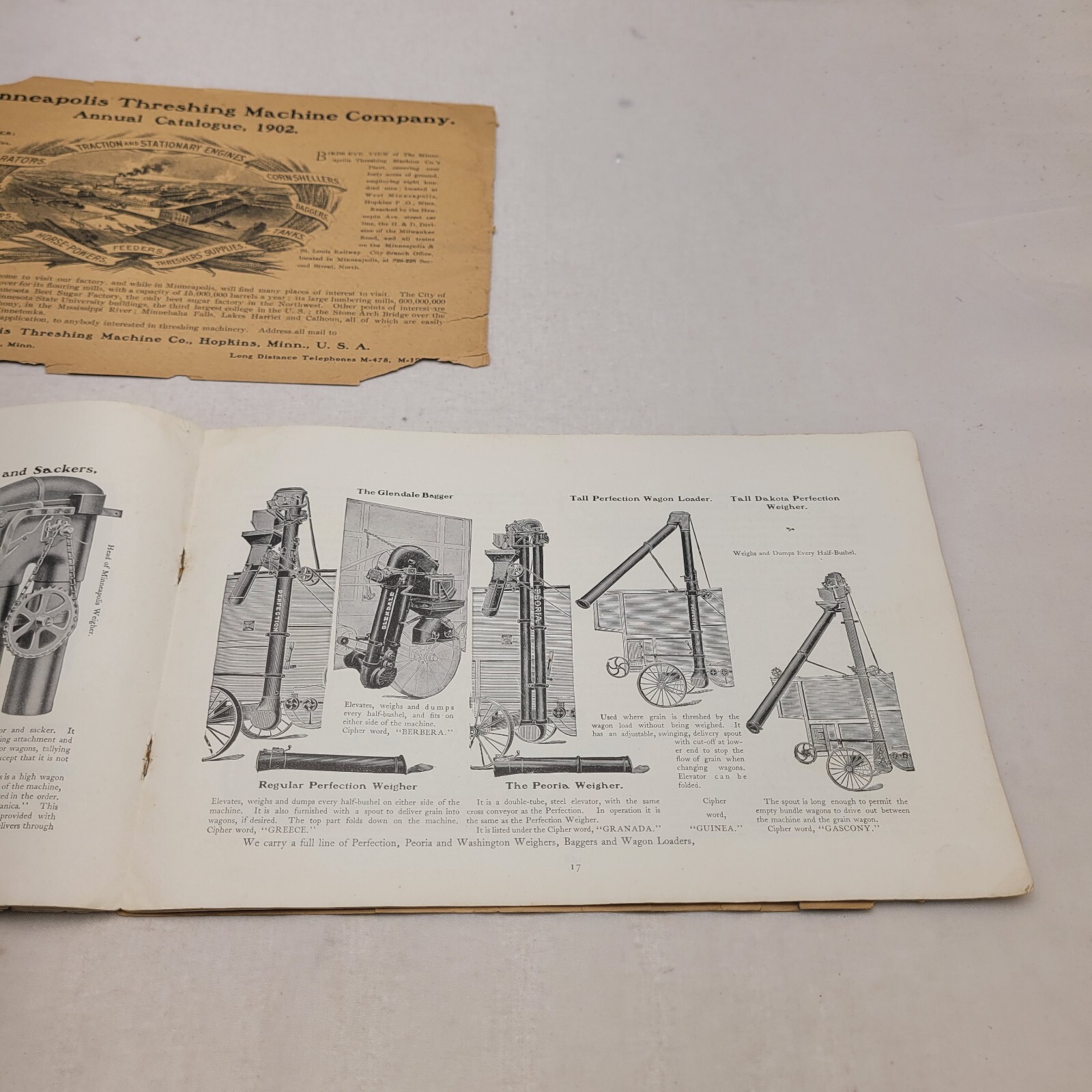 Minneapolis Threshing Machine Co. 1902 Catalog Brochure Minnesota Genuine