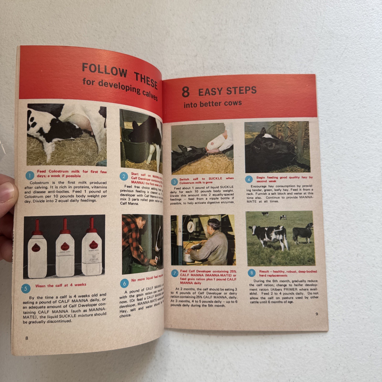 Vintage 1972 Carnation Albers Milling Co. Calf-Plan Livestock Booklet