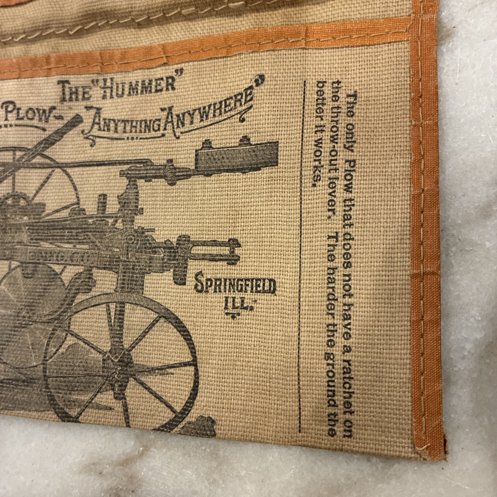 Antique Vintage SATTLEY MANUFACTURING ADVERTISING POUCH WITH 1898 CALENDAR