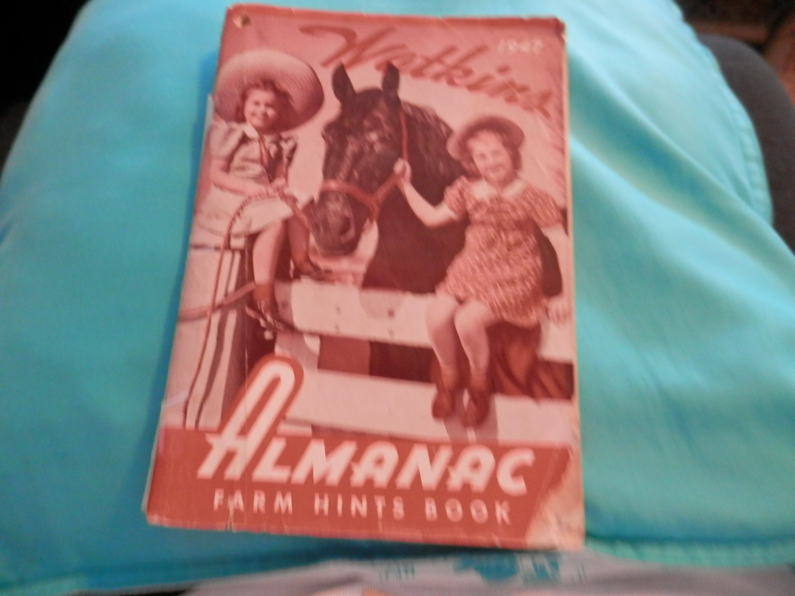 1947 Watkins Almanac Farm Hints Book Month Calendars Moon Phases as is see photo