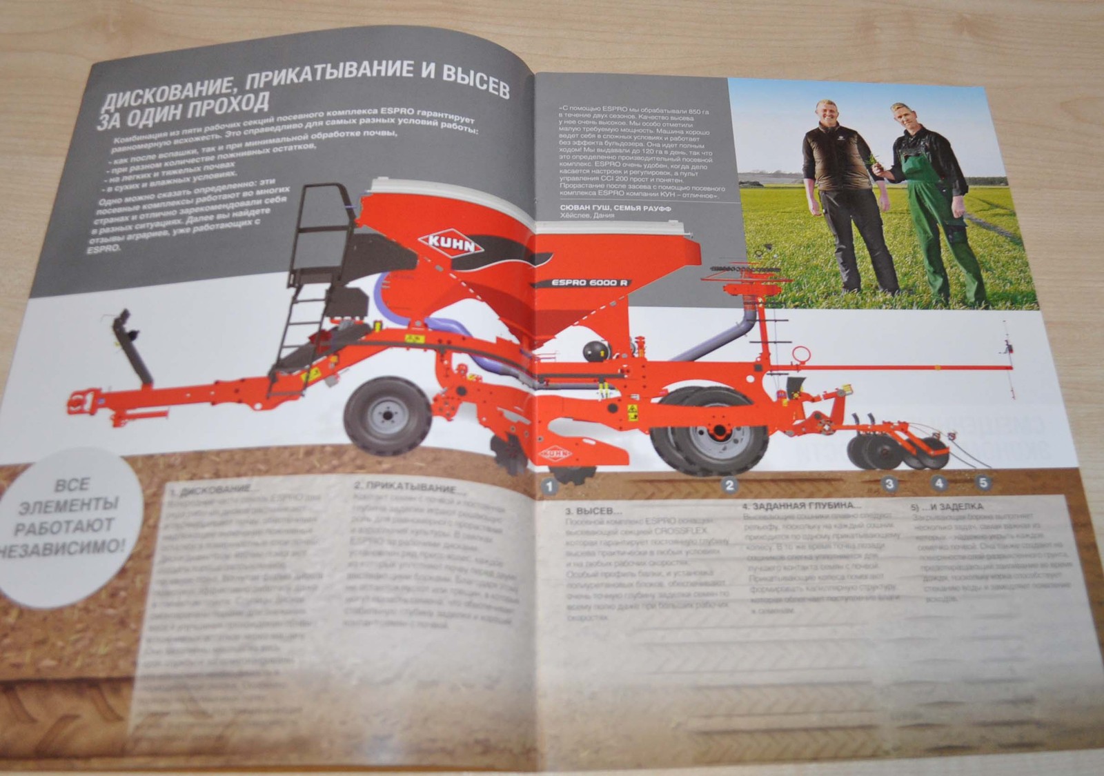 Kuhn Sowing complex Agricultural Machinery Brochure Prospekt