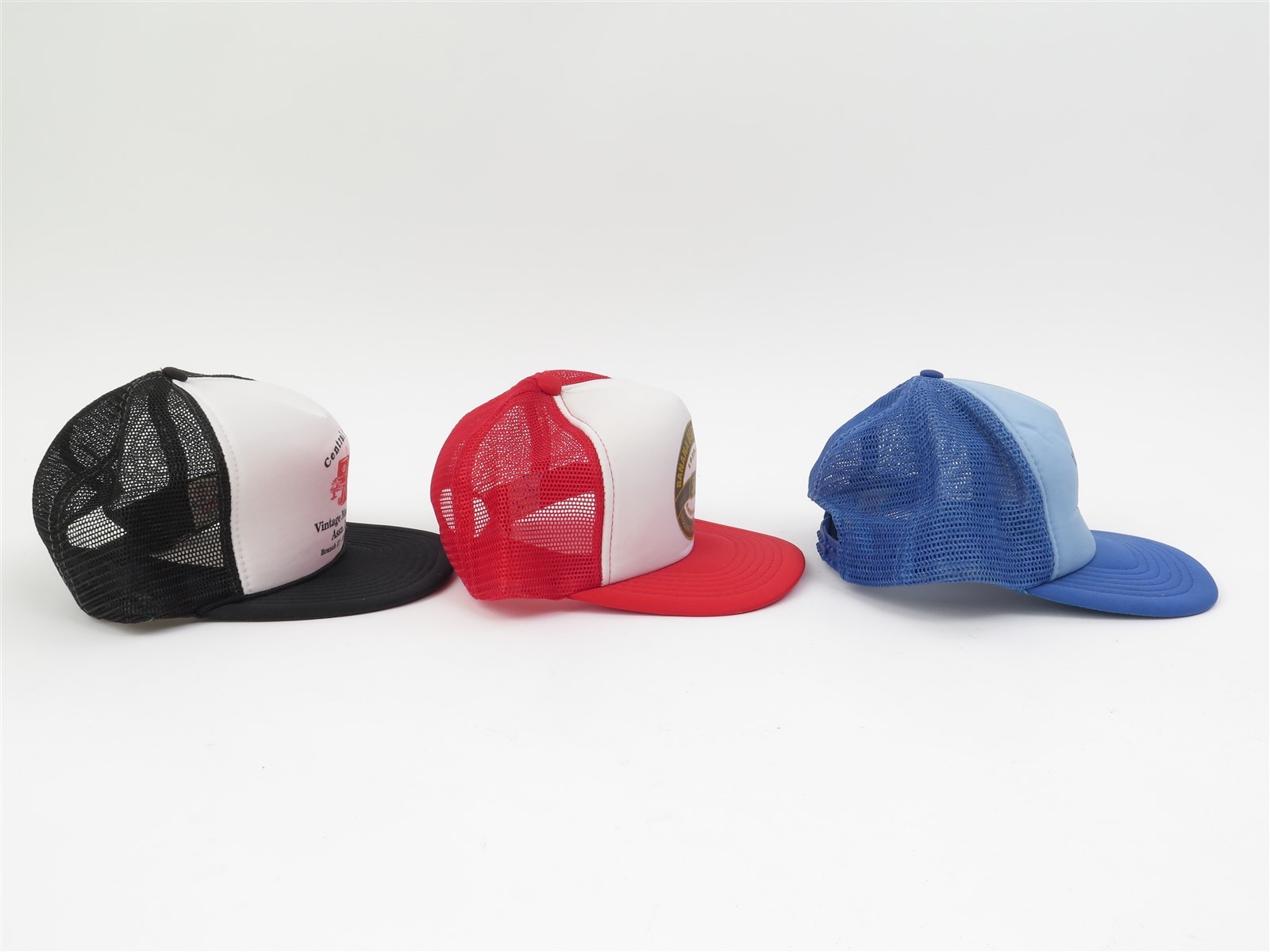 Vintage Machinery 3 Ag Caps Foam Mesh Snap Back Trucker/Baseball Caps