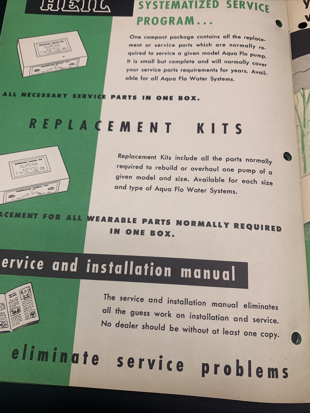 Rare 1948 Heil Water Systems Dealer Promotional Sales Package-Excellent