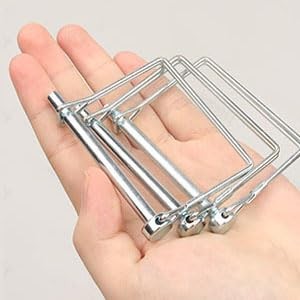 10 PCS Square Pto Pin Shaft Locking Pin 1/4 pin Hitch pin Wire Lock Pin Safety C
