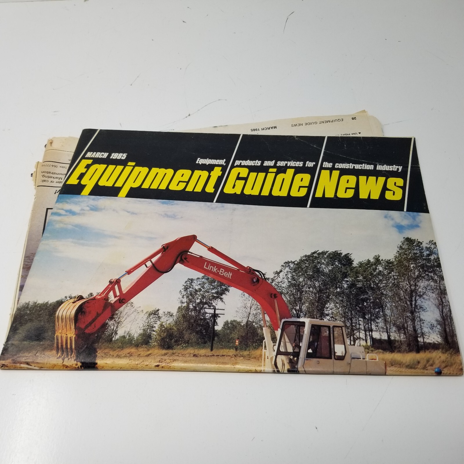Construction Equipment Guide News March 1985 Hydraulic Excavators