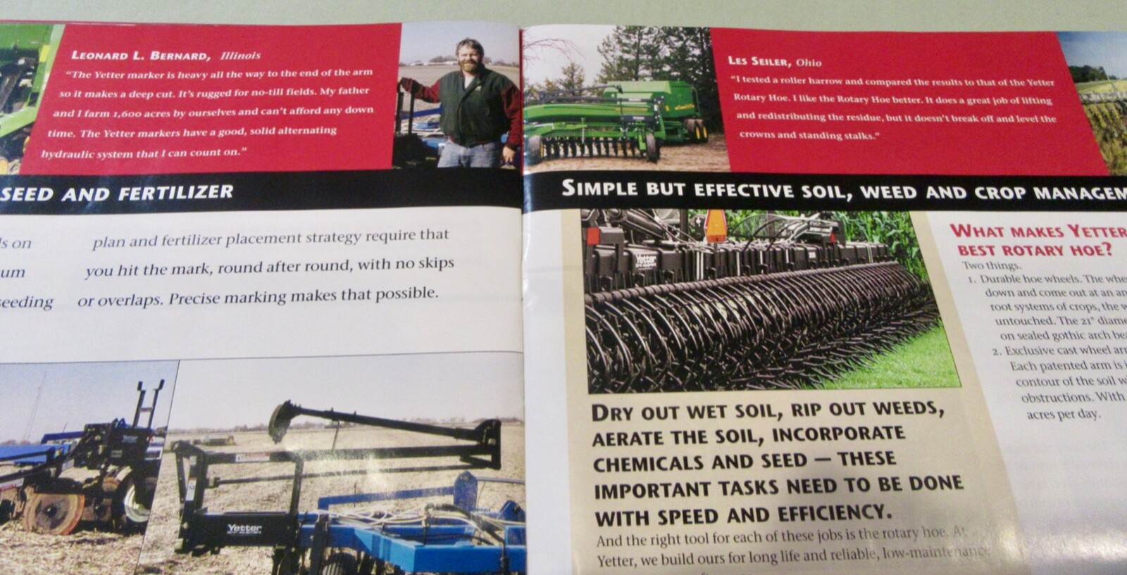 Yetter Manufacturing Co. Productivity Tools And How To Use Them Brochure (2004)
