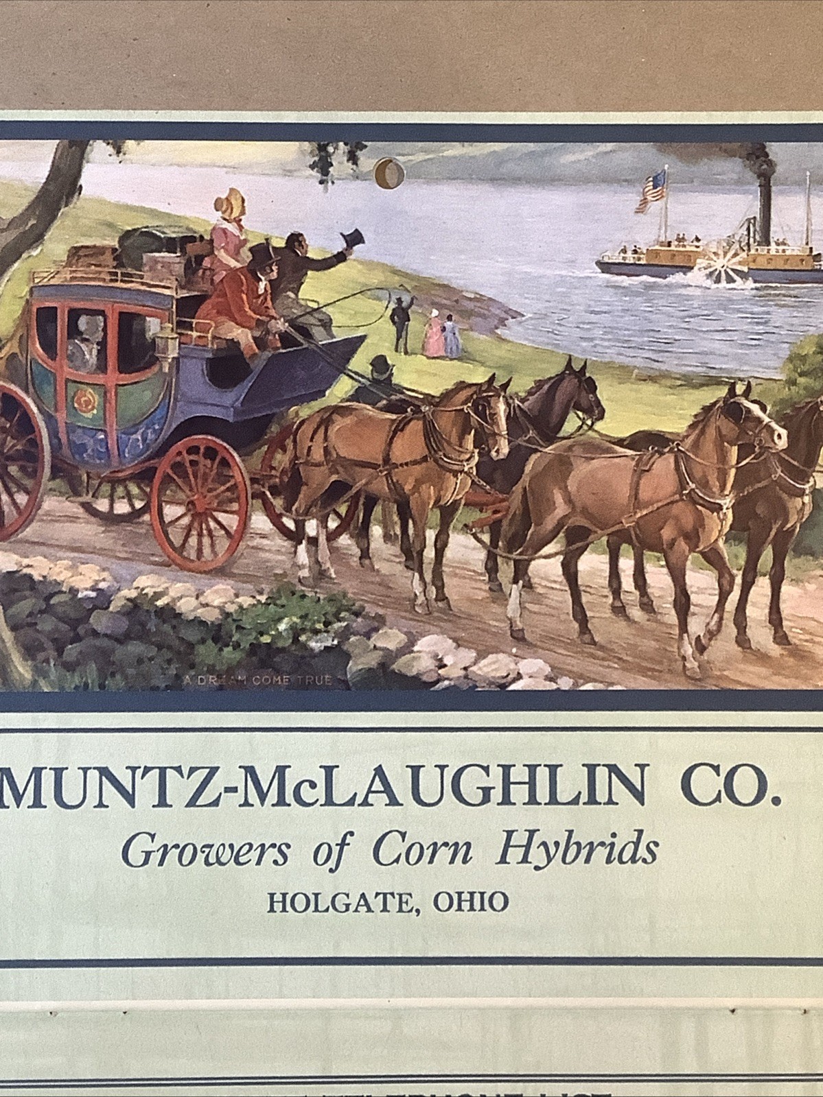 1942 Muntz-McLaughlin Co. Farm Inventory Telephone Chart Holgate OH INV-P0021