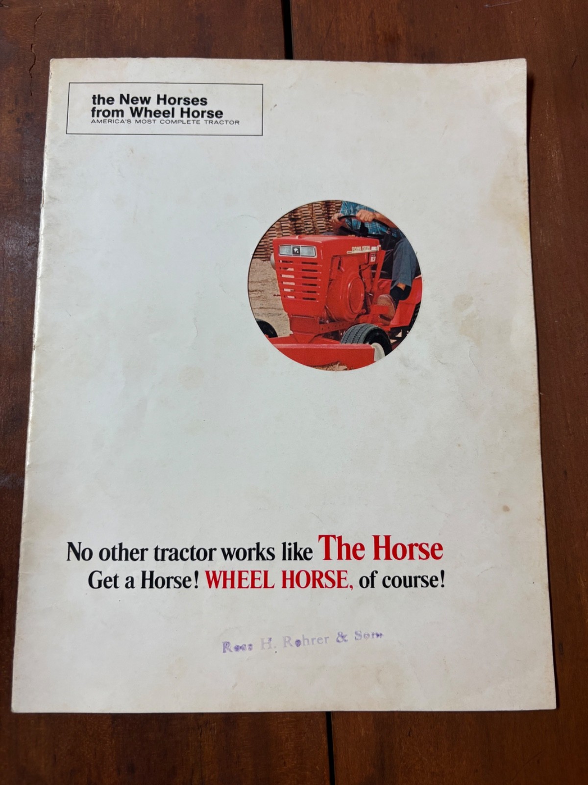 Vintage Wheel Horse Garden Tractor Sales Brochure Raider Charger Commando Ranger