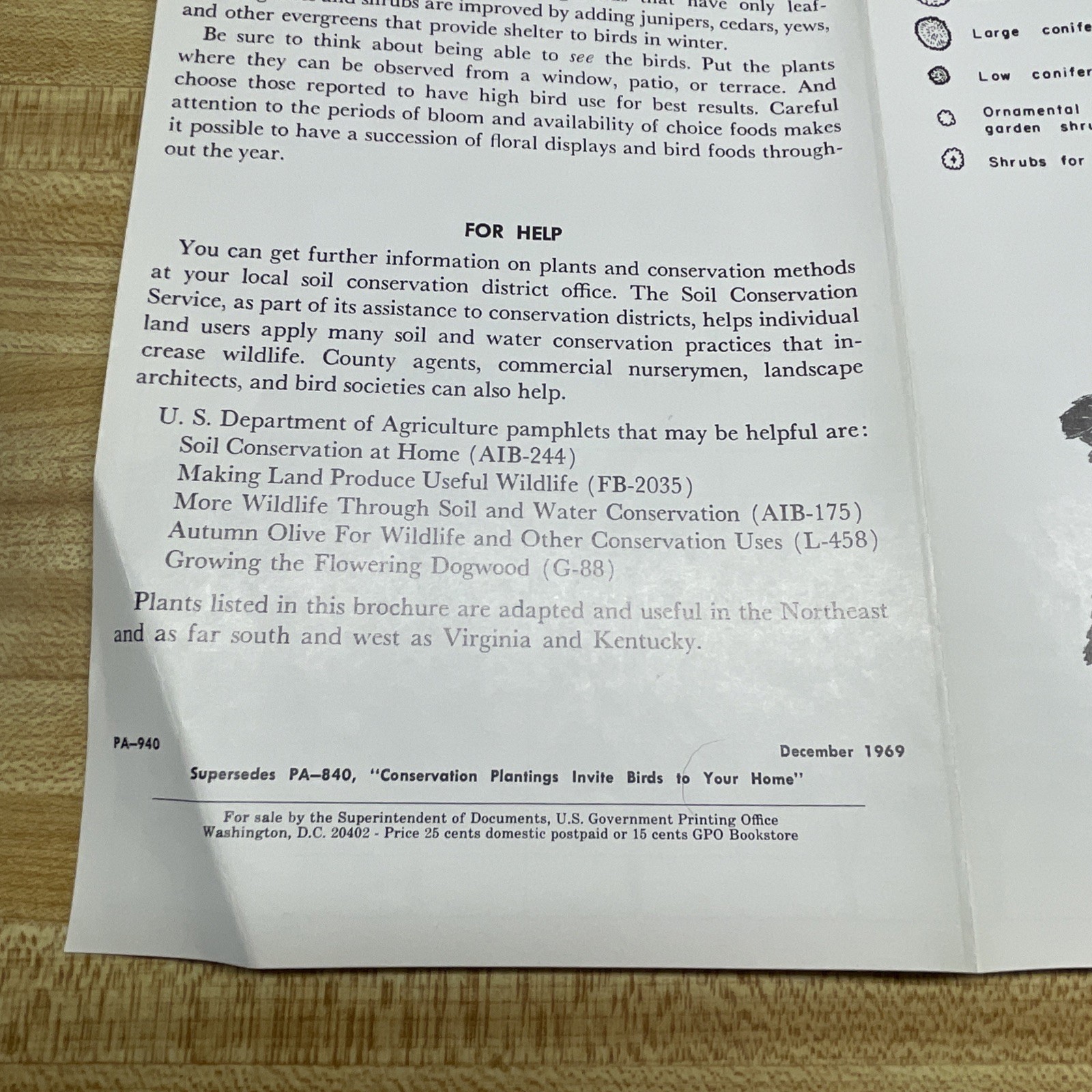 US Department Of Agriculture Farmers’ Bulletin Fruit Soil Birds Lot Of (7) Vtg