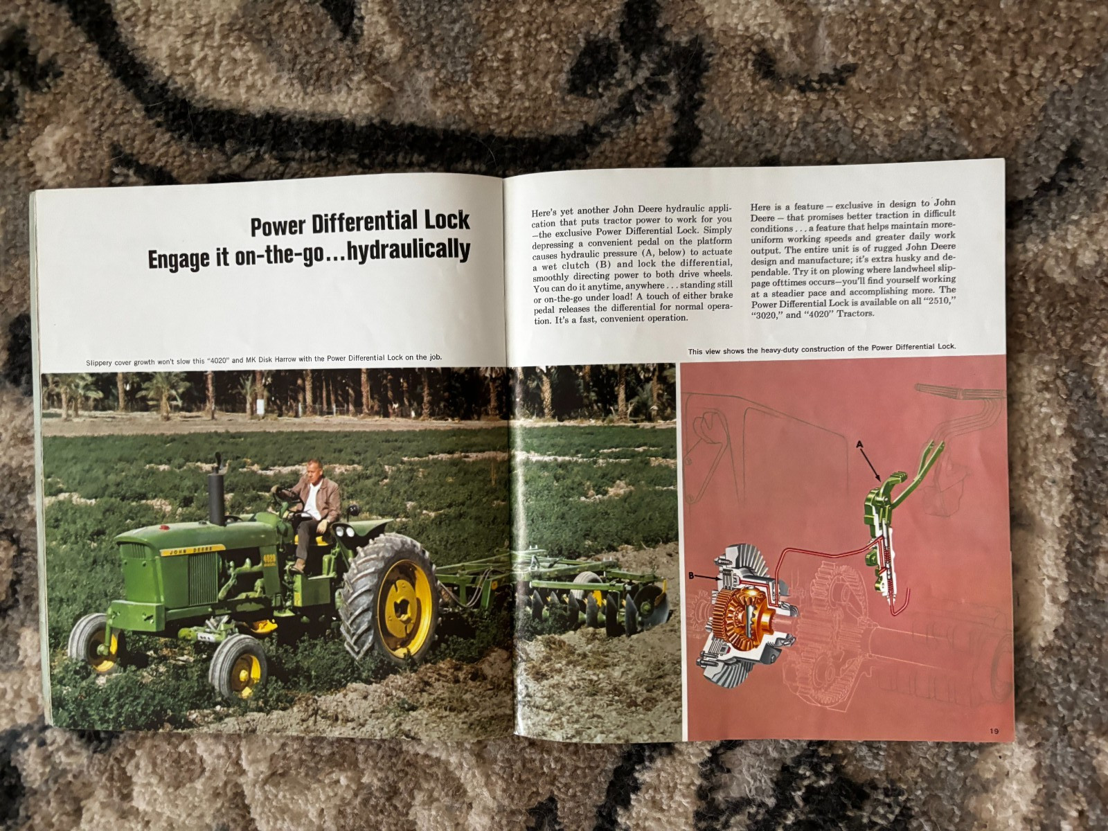 John Deere 2510 3020 4020 TRactor for 1966 Brochure DCPA26