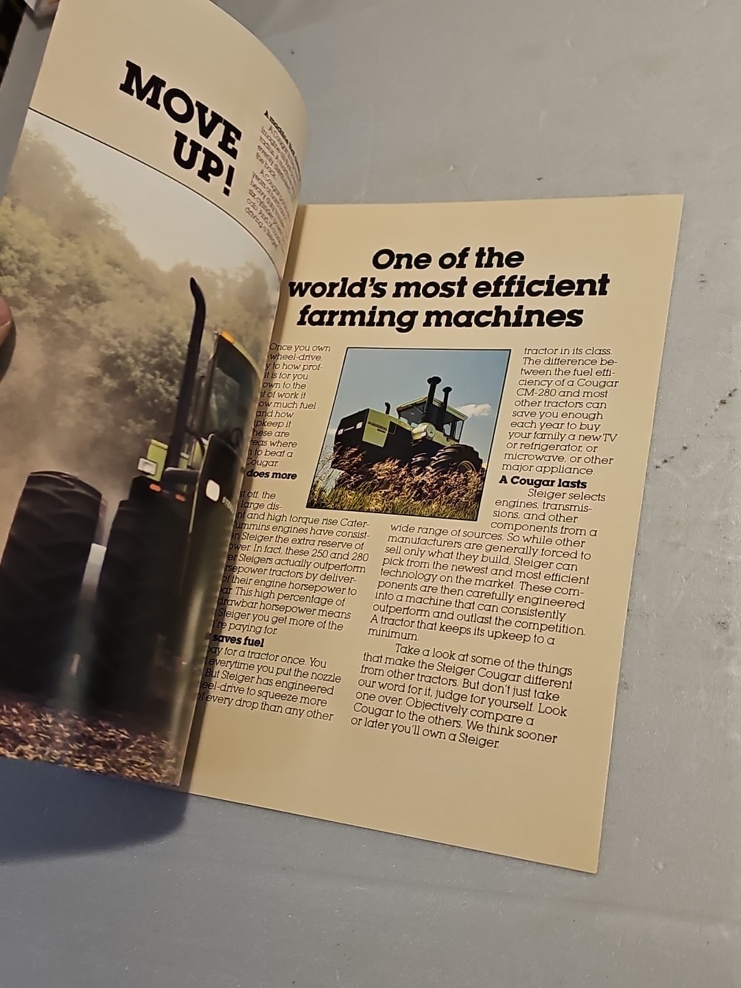 Original Steiger Cougar IV Tractor Foldout Brochure
