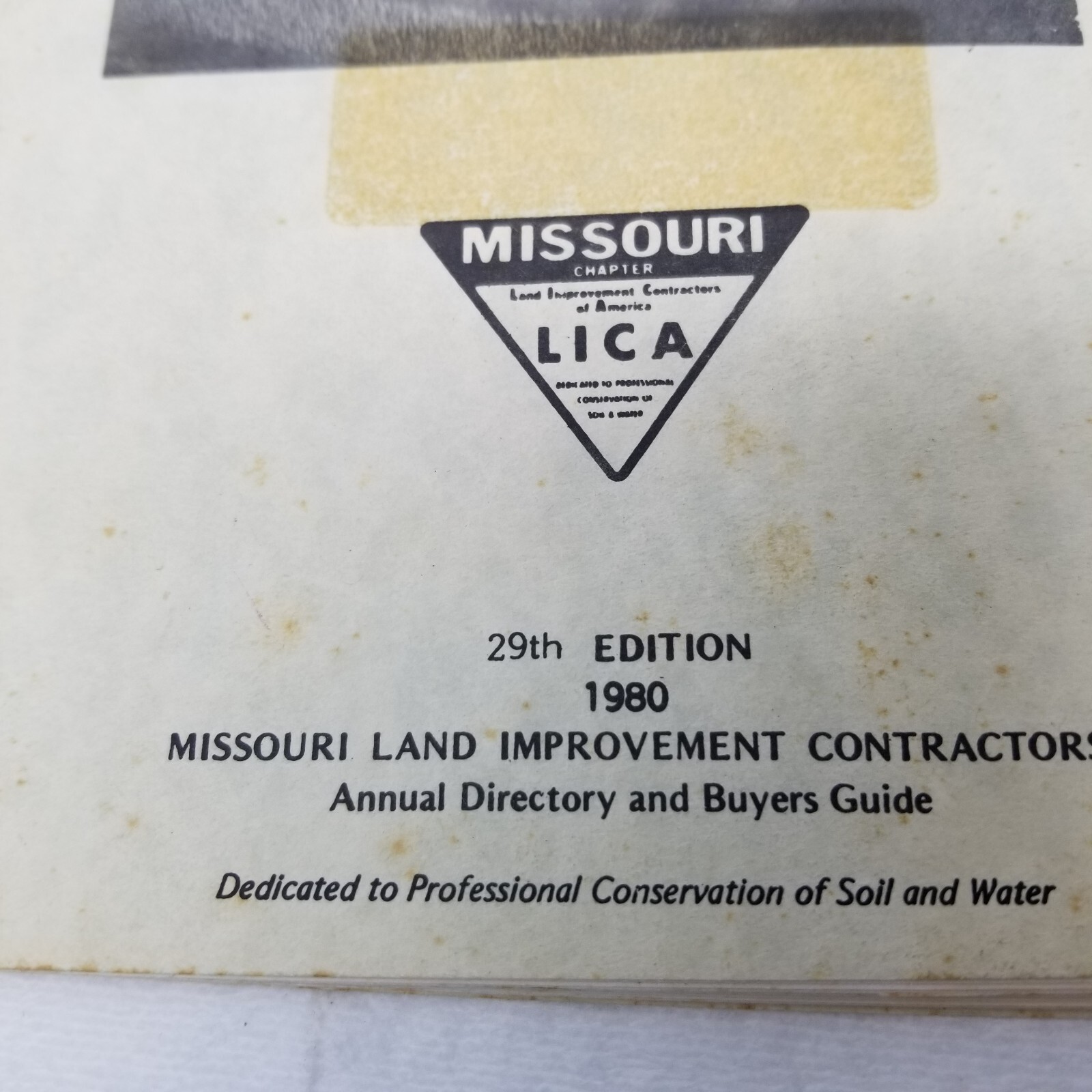 Missouri Land Improvement Contractors Directory 1980 MLICA Catalog Photos Ads