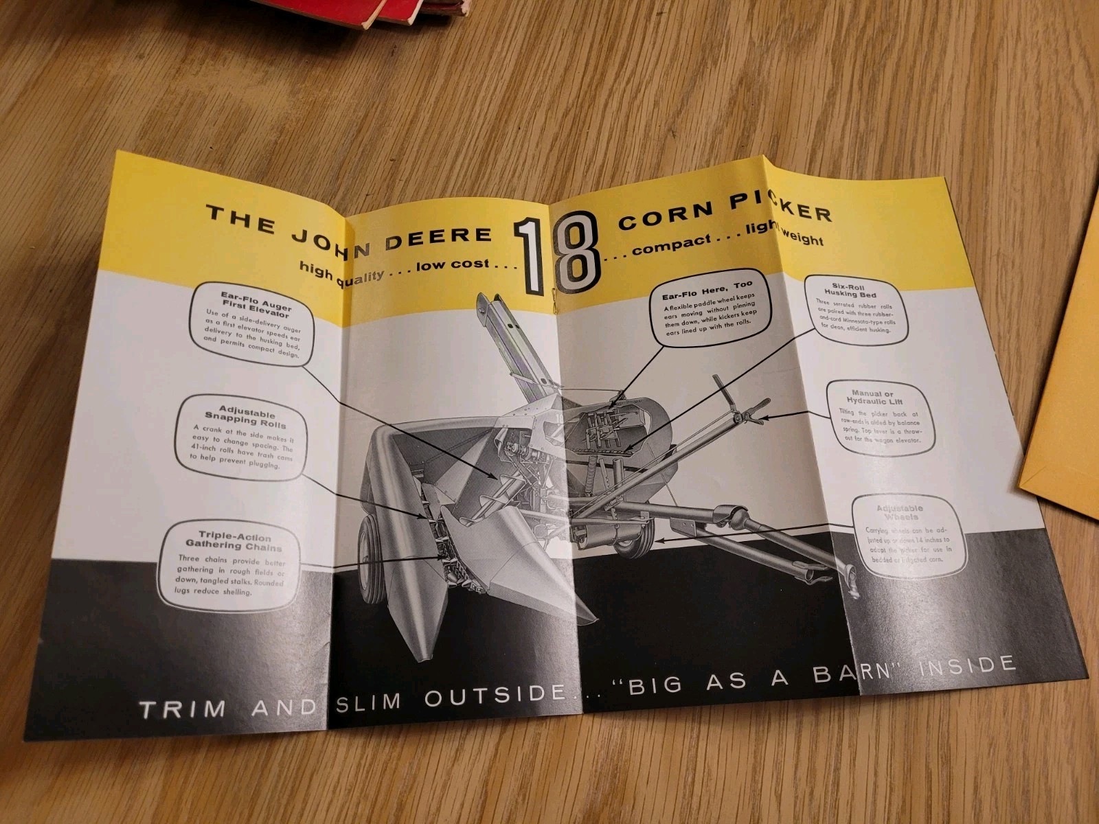 John Deere 18 Corn Picker for 1959 Brochure Foldout