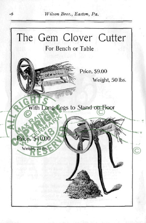Wilson Bros 1909 CATALOG Grinding Mills + Bone Cutters Samples poultry farm feed