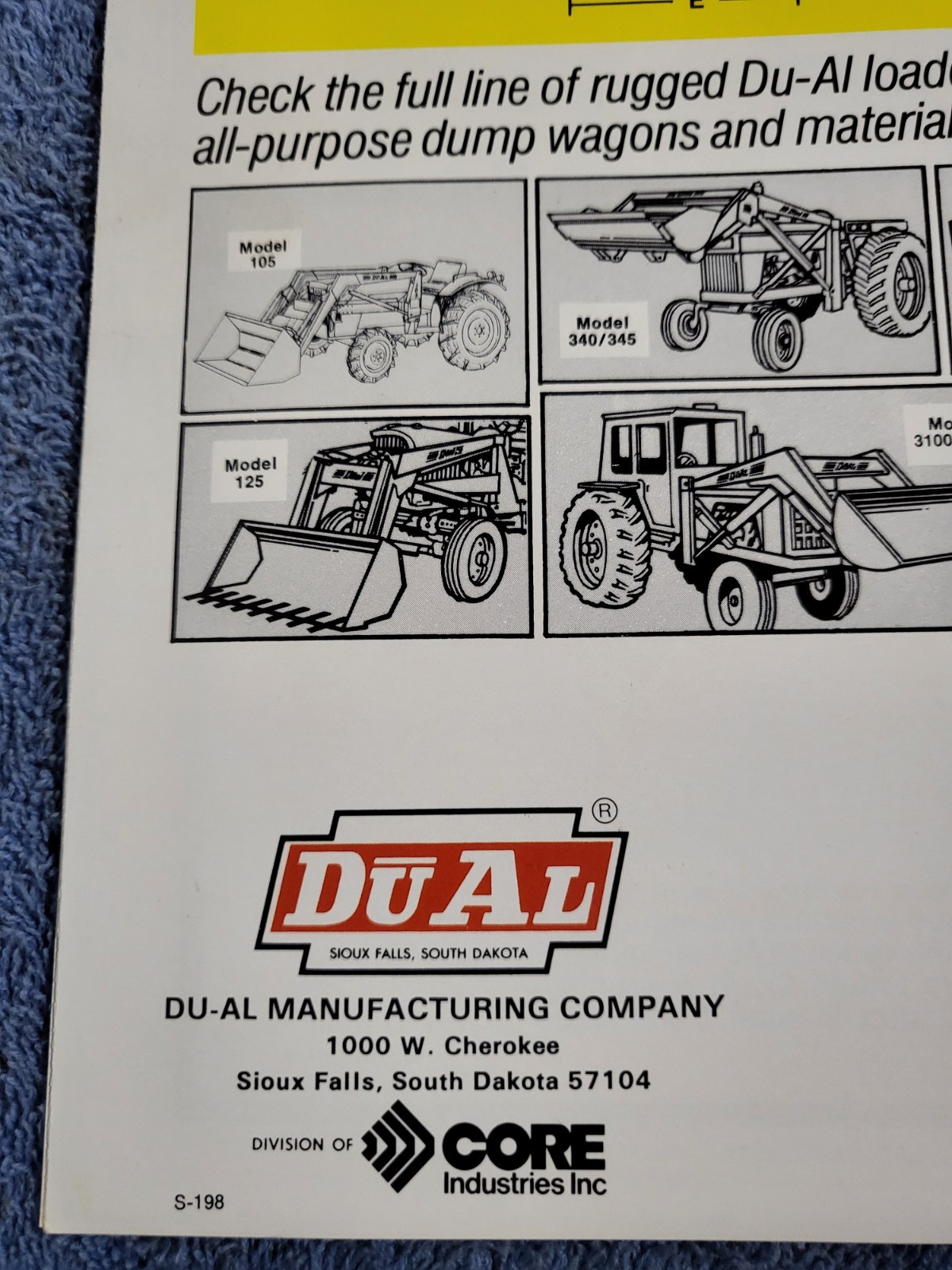 DUAL 3100 / 3150 Tractor Front LOADER BROCHURE IH Farmall 1466 John Deere 4230