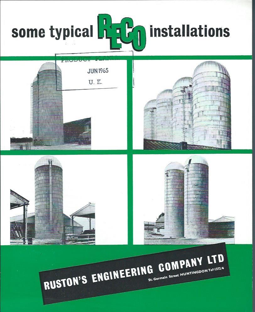 Farm Building Brochure – Ruston&rsquo;s – Reco-Tower – Silo – c1965 (F3101)