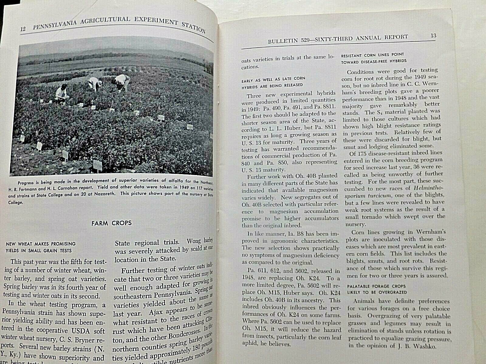 Science for the Farmer. 1950 Penn State Agrculture Experimental Station Report