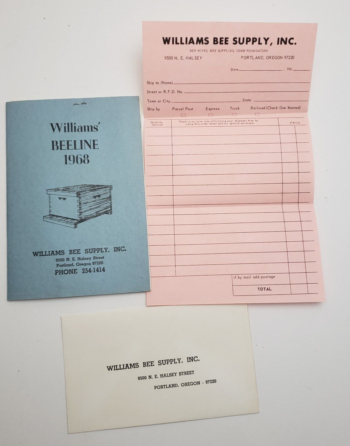 1968 Williams Beeline Catalogs Williams Bee Supply Inc Portland Oregon