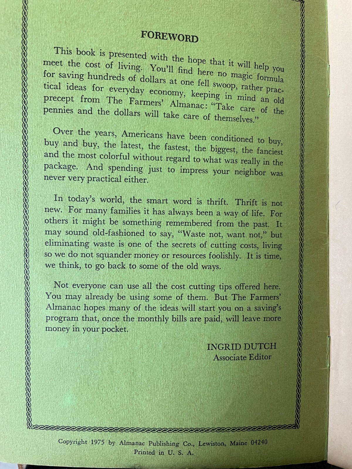 PA Farm Equipment Cuttin Costs Booklet 1975