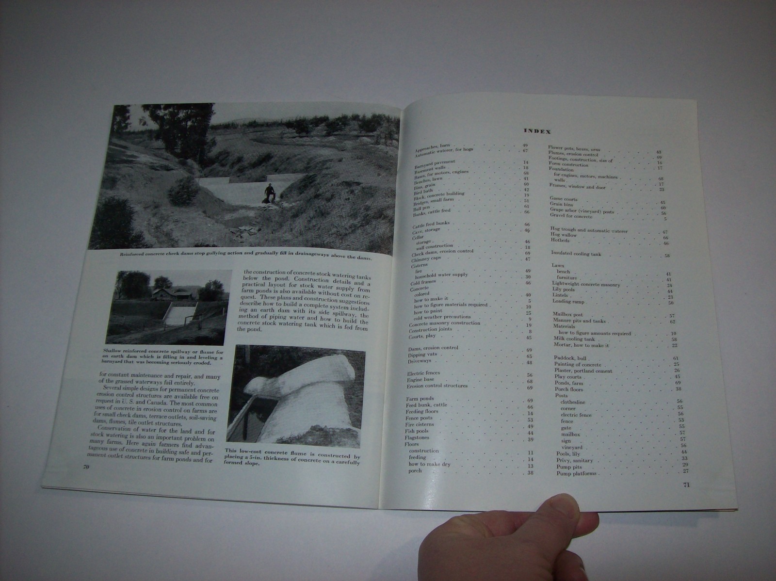 Vintage 1946 HANDBOOK OF CONCRETE FARM CONSTRUCTION, Portland Cement Association