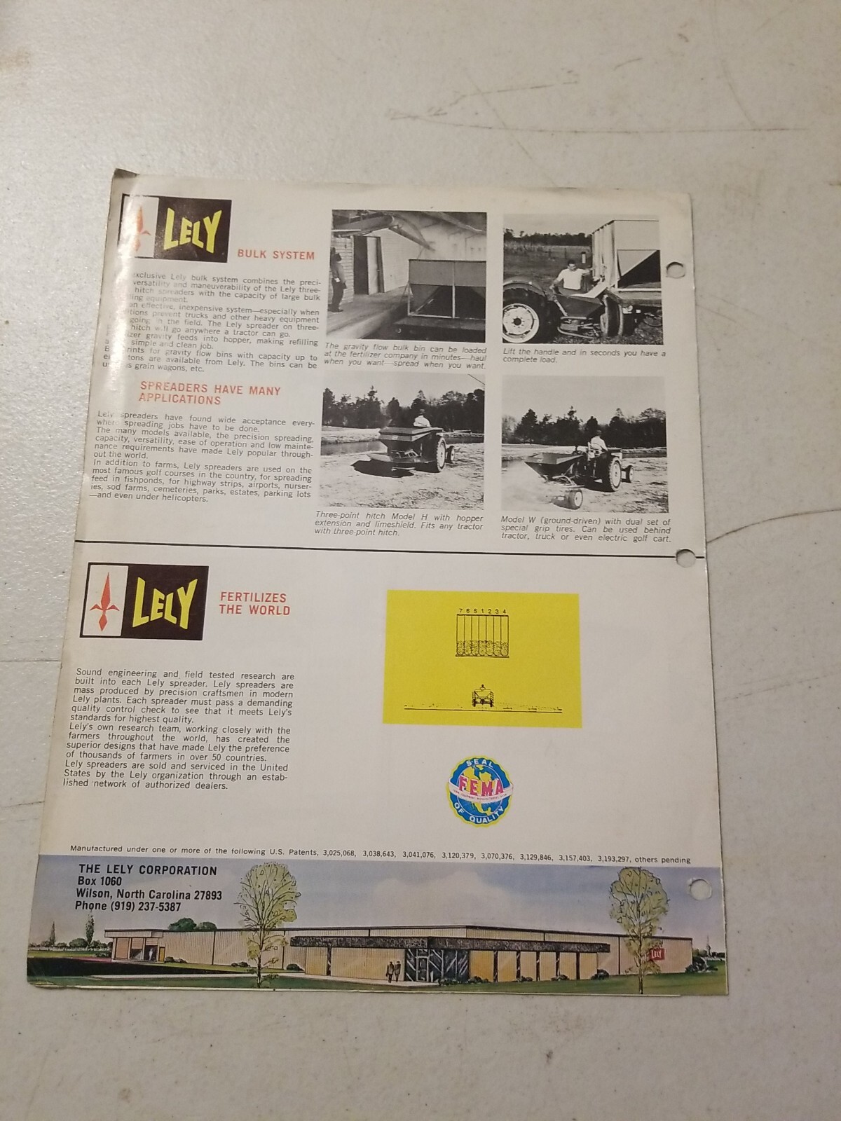 Vintage Lely Precision Spreaders Sales Brochure. Agriculture Farming