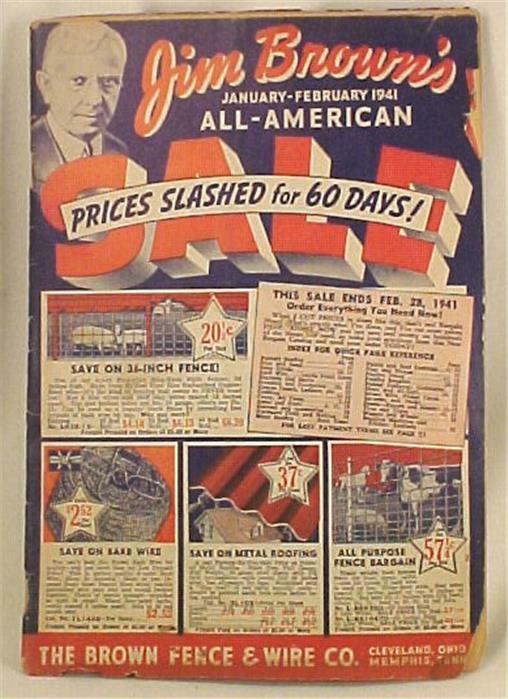 Vintage Advertising Catalog Brown Fence & Wire Co Sales Cleveland Memphis 1941