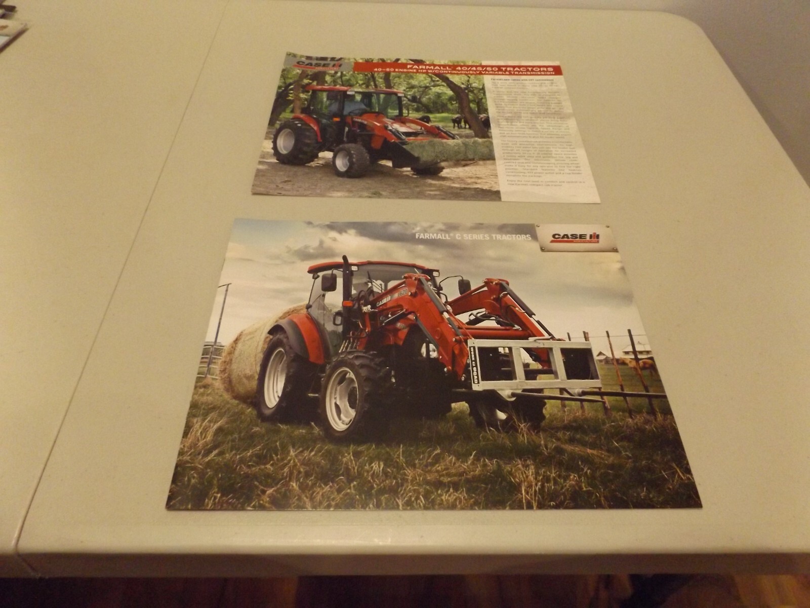 2-pc. CASE-IH FARMALL TRACTORS, LIT # CIH11020901 2009, CIH05171101 2011