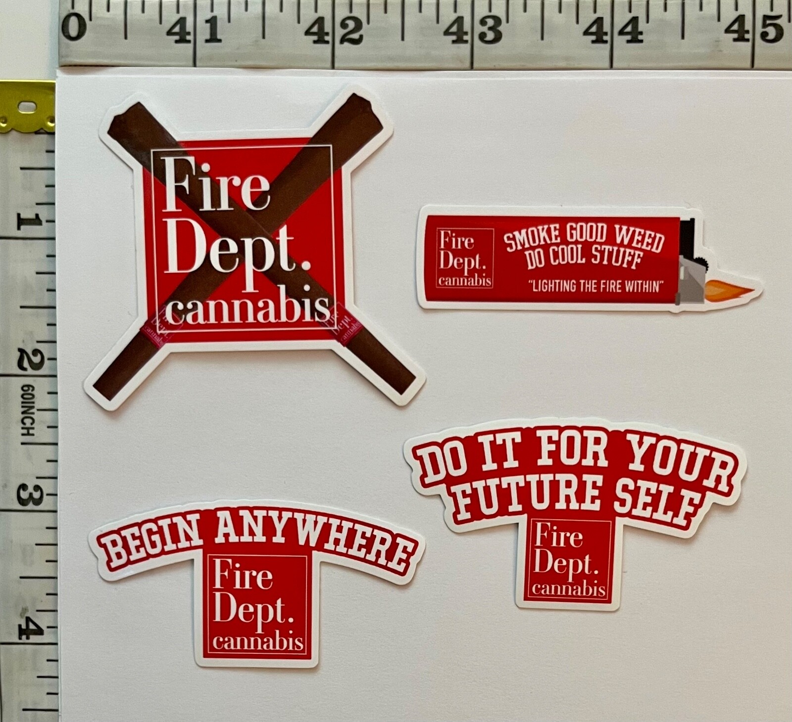 Fire Dept. Cannabis Sticker Sets – OREGON, USA Cannabis Industry Advertisement