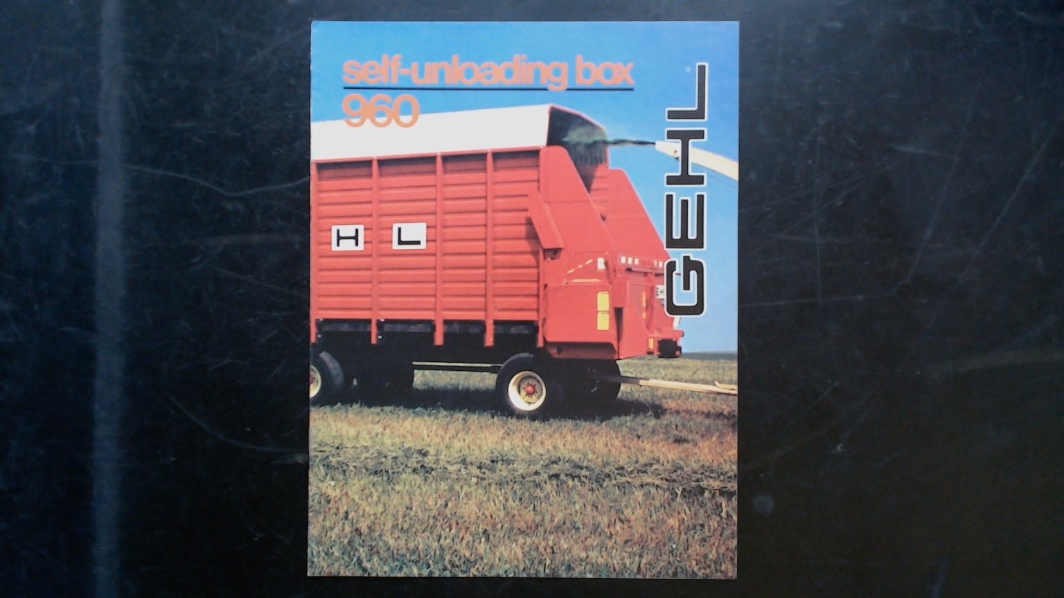 Gehl Self-Unloading Box 960 Agriculture Brochure Vintage Forage Harvester