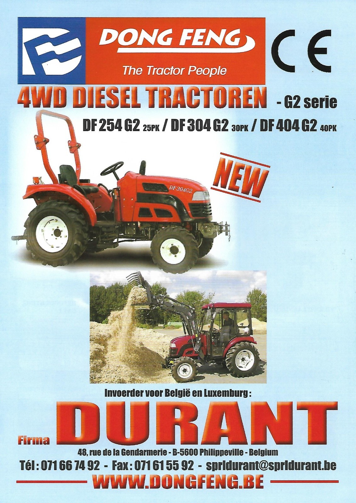Farm Tractor Brochure – Dong Feng – DF-254 G2CE et al 2017 DUTCH language(F9177)