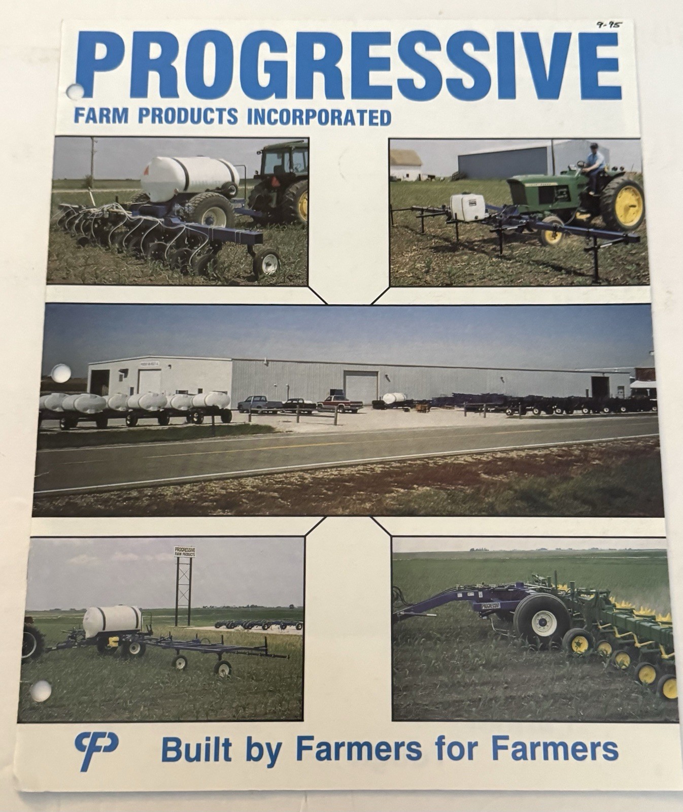 Vintage 1995 Farm Equipment Dealer Brochure Progressive Farm Products Inc.
