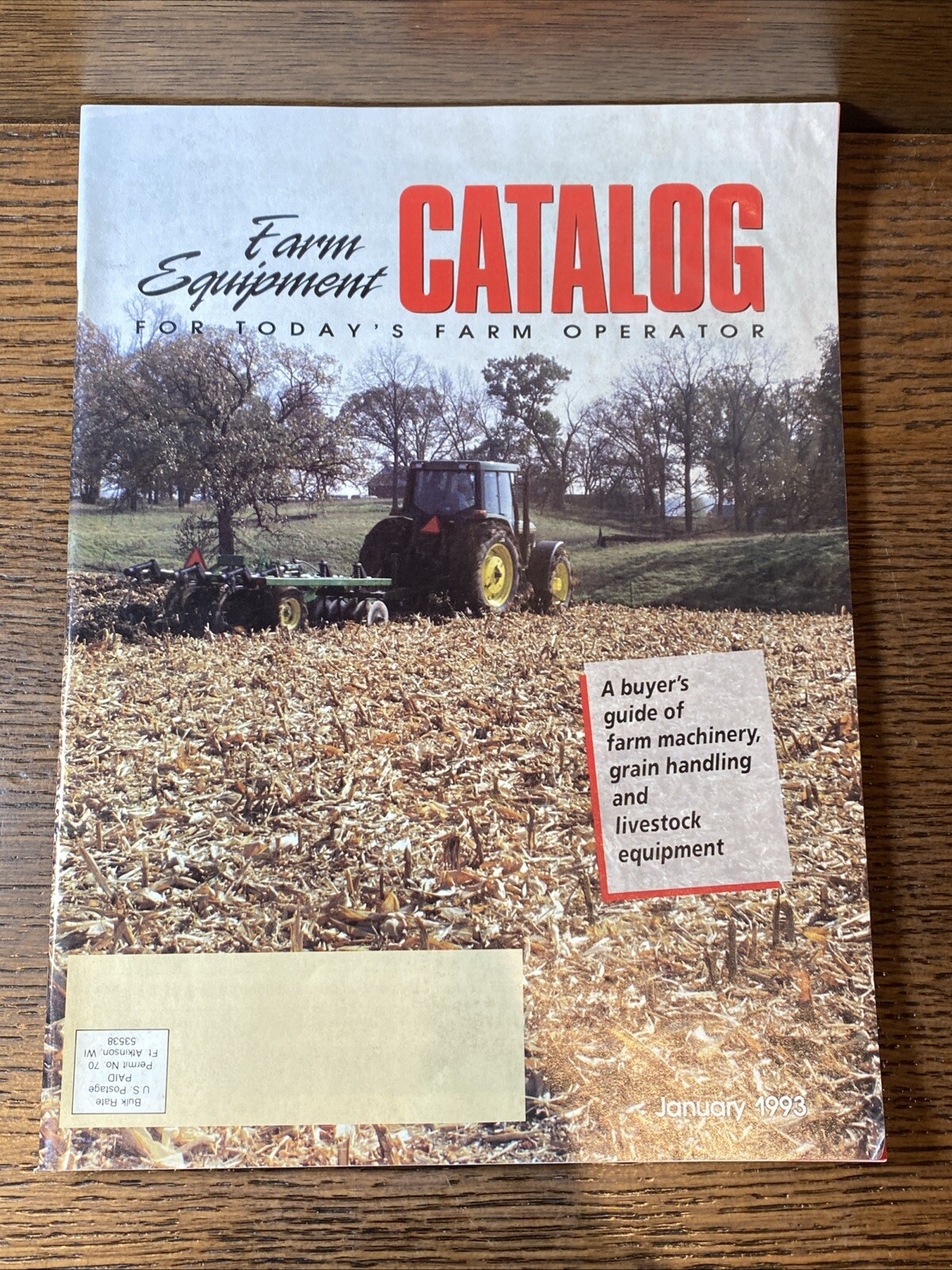 Vintage Farm Equipment Catalog January 1993 Livestock Crops Grain Buyer&rsquo;s Guide