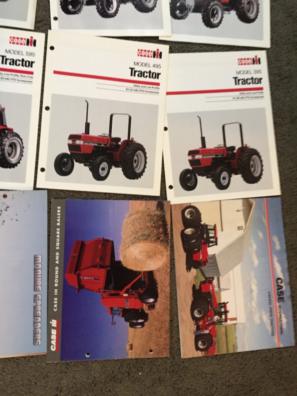 MASSIVE Lot of 47 CASE IH tractor & equipment brochures Literature